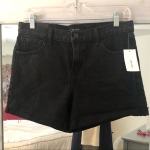 J brand, black jean shorts - with tags